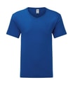 T-shirt Heren V Hals Iconic FOTL 61-442-0 Royal Blue